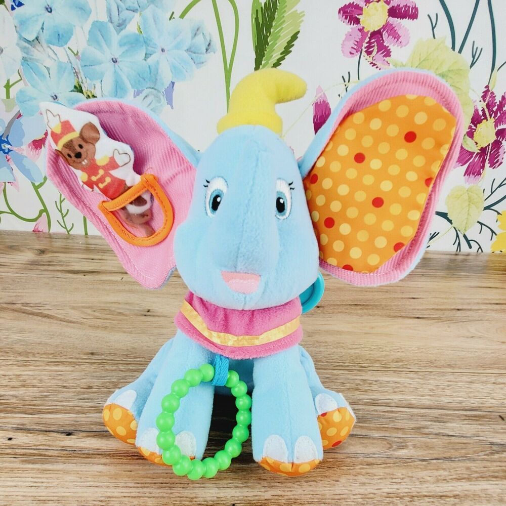 9" Disney Baby Dumbo Plush Hang Crib Toy Chime